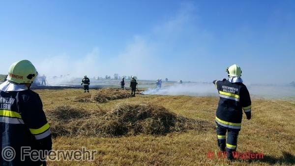 Brand einer Strohballenpresse 2